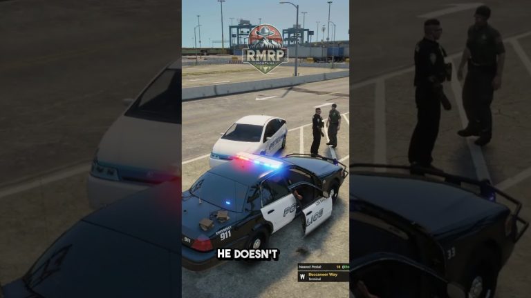 What Happens When Cops Lose Control of Their Own Doors? #gtarpclips #rmrp