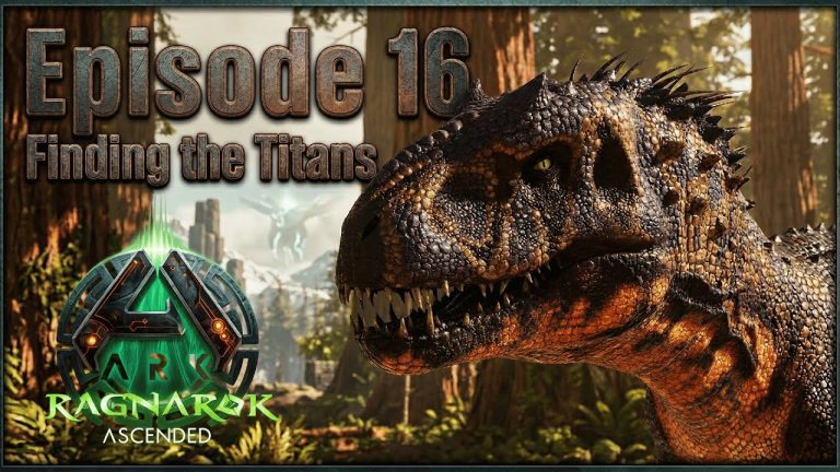 Chasing Titans on Ark Survival Ascended Ragnarok EP16 with @boochacha  #asa