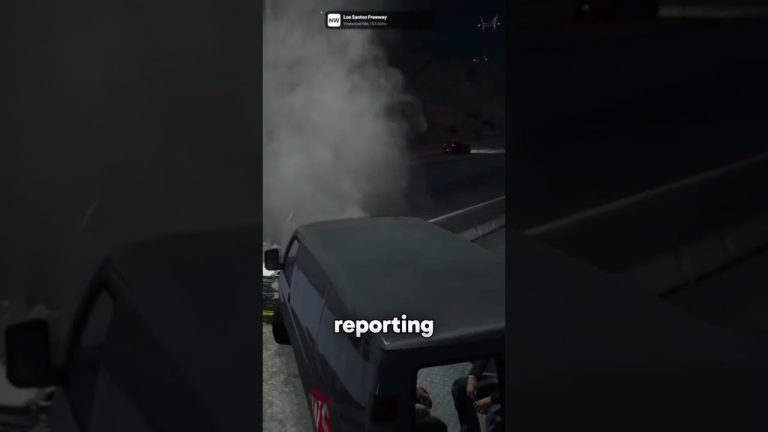 Weazel News Van Flips Down the Ravine #gtarp #crash