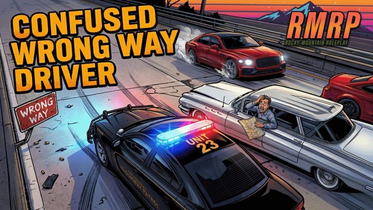RMRP Life | On Patrol San Andreas Highway Patrol Traffic – Wrong Way Driver! #rmrp #gtarp