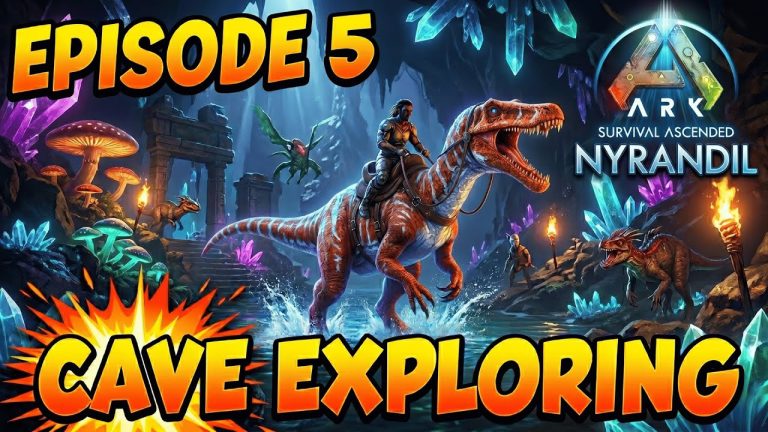ASA Nyrandil |Caving and looking for Artifacts on Nyrandil Premium #ark #asa #nyrandil