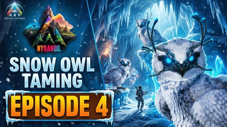 ASA Nyrandil | Taming Snow Owls in the Ice Cave #ark #asa #nyrandil