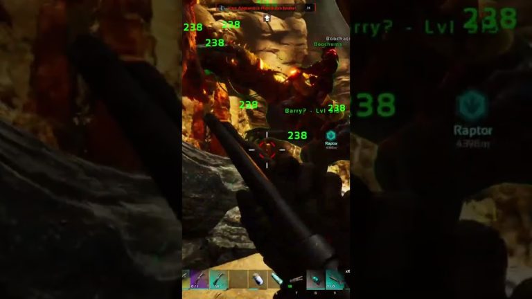 This ARK Cave Run Almost Ended Me #arksurvivalascended #intense #fail
