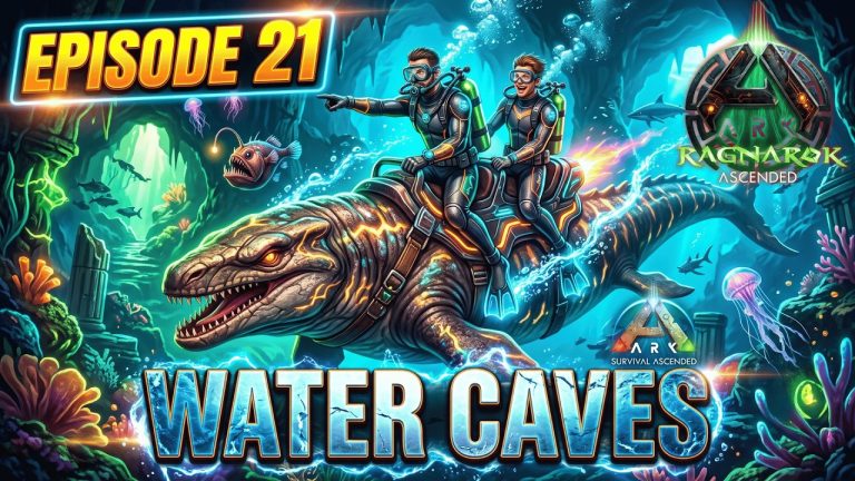ASA Ragnarok Cluster | Diving the Deep! Ragnarok Water Caves & Artifact Hunting #asa #ragnarok