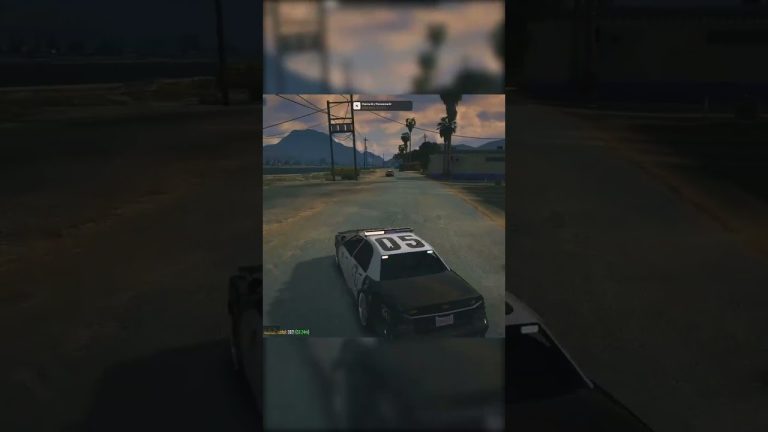 This unarmed escape is INSANE in GTA RP #shorts #police #chase